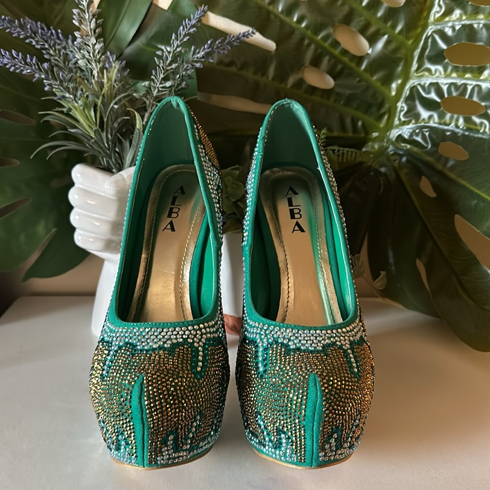 Alba 6.5” Bedazzled Heels Size 8.5 - Picture 8 of 12